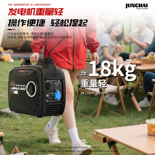 汽油发电机小型家用低噪音变频单相220v户外应急摆摊露营便携式 - 图3