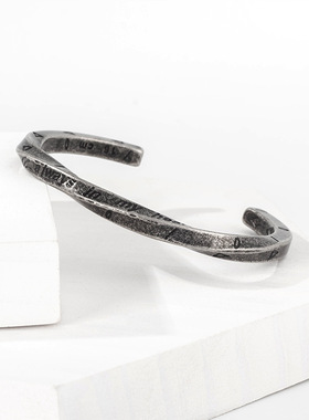 欧美风霸气维京战男士钛钢手镯