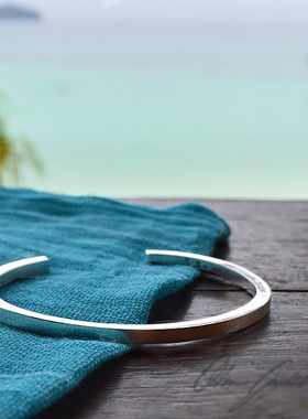 情侣手环钛钢百搭刻字手镯