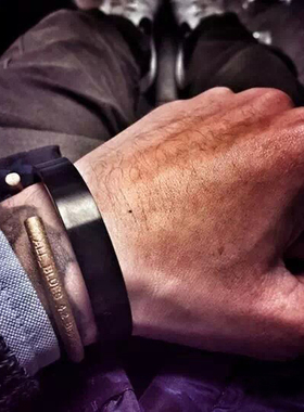 简约主义男女钛钢手环手镯