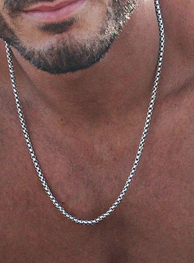 男女钛钢珍珠链不掉色链条百搭