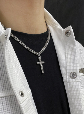 STAYSTRONG钛钢古巴十字架项链
