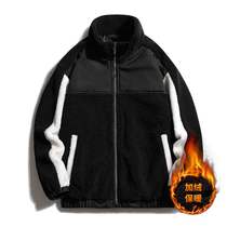 20223 years winter lamb suede warm jacket cotton clot masculiny thickened rocking grain suede fashion harbor wind jacket