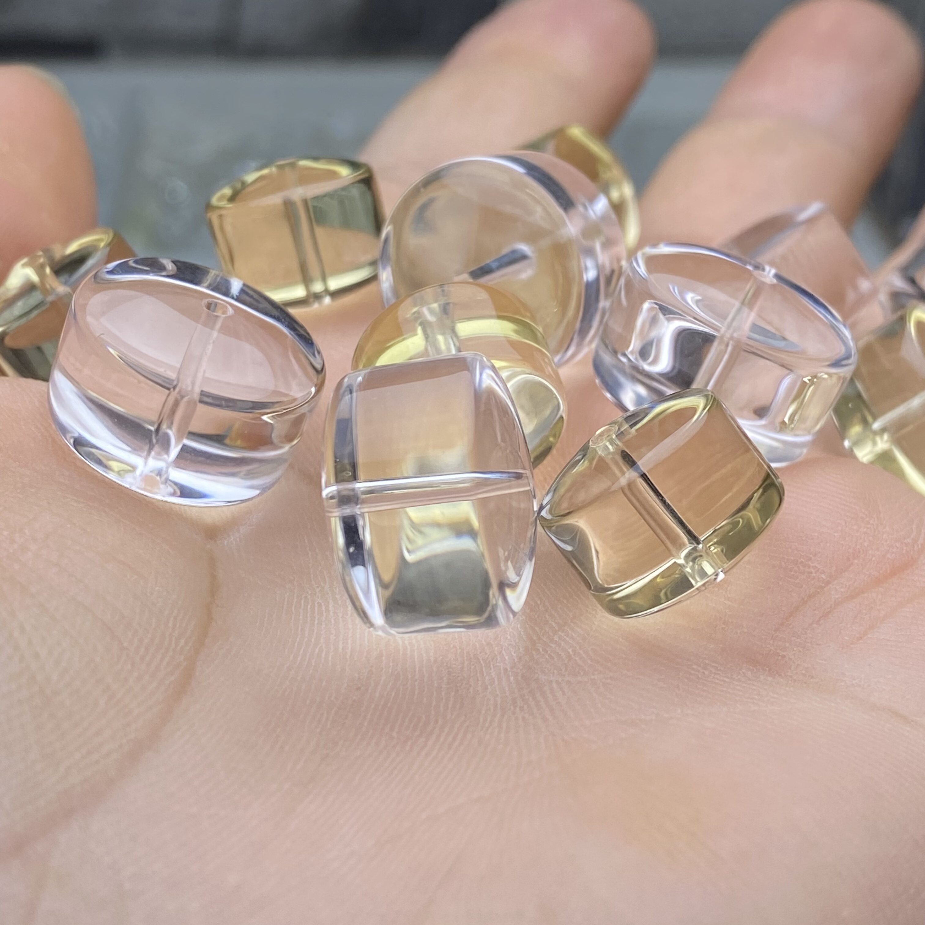 全净体天然白水晶车轮珠散珠子手串手链锁骨项链直切diy配件配饰,淘宝优惠券,粉丝福利购,淘宝优惠卷