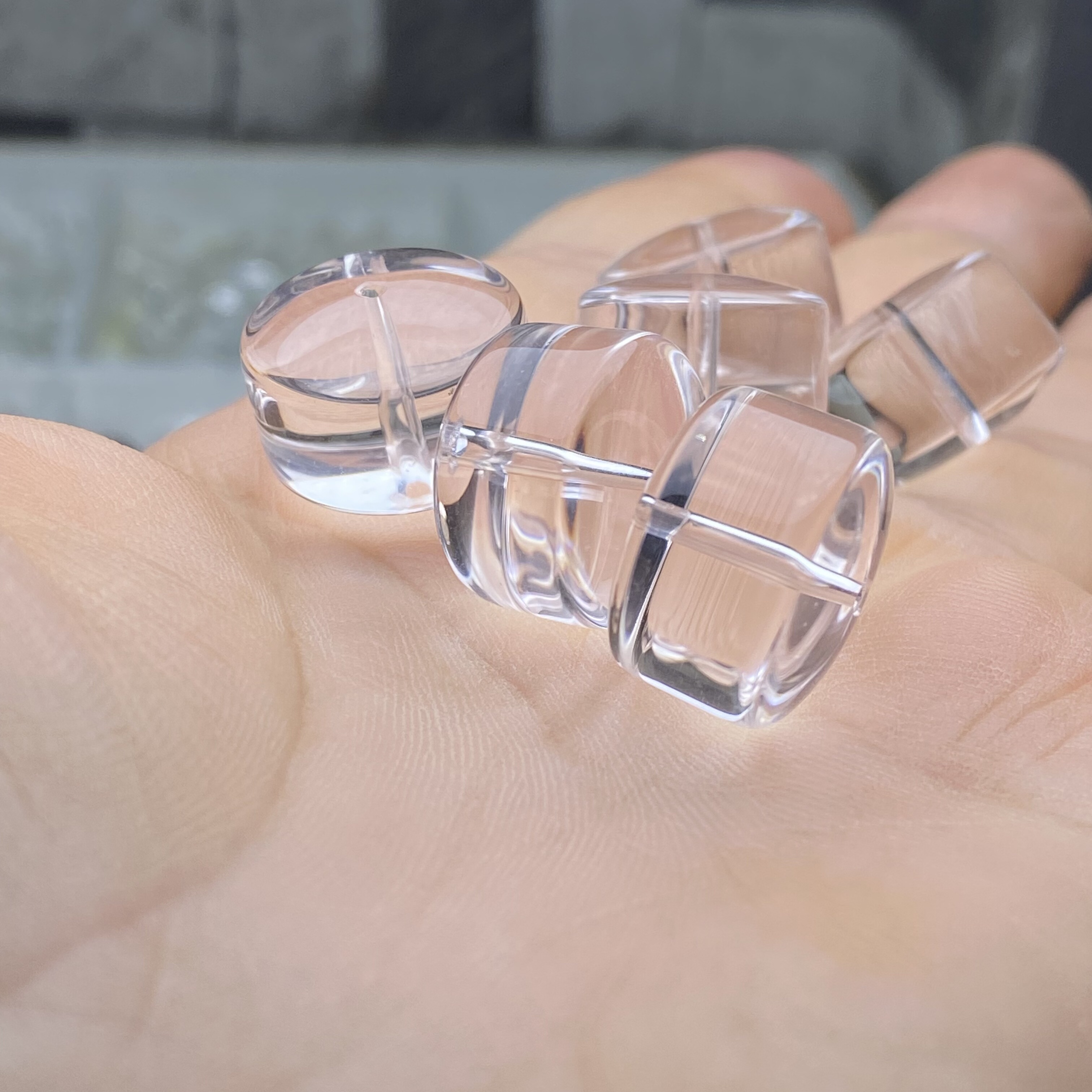 全净体天然白水晶车轮珠散珠子手串手链锁骨项链直切diy配件配饰,淘宝优惠券,粉丝福利购,淘宝优惠卷