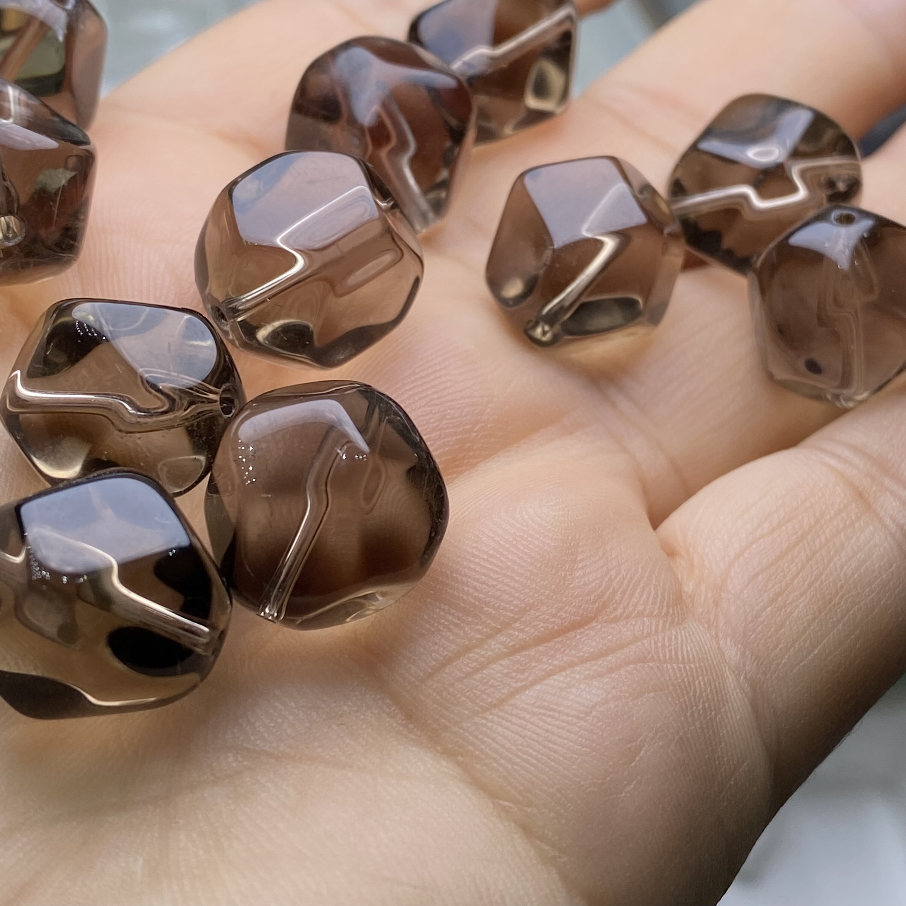 天然茶水晶随形散珠子手串不规则手链项链diy编手工配件配饰饰品,淘宝优惠券,粉丝福利购,淘宝优惠卷