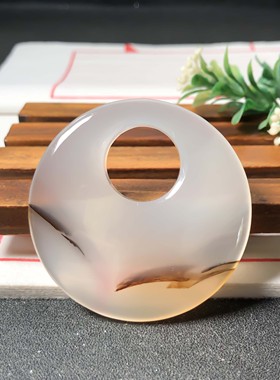 5.5厘米海洋玉髓公主扣天然玛瑙