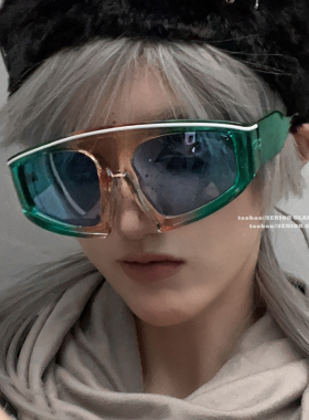 超大框异形科技感护目太阳眼镜