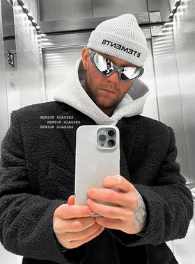 机能风凹造型半框太阳眼镜男女