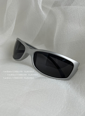 欧美风弧度防UV400太阳镜男女