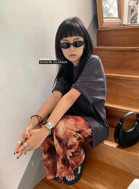 gm墨镜ins明星网红潮小框黑色