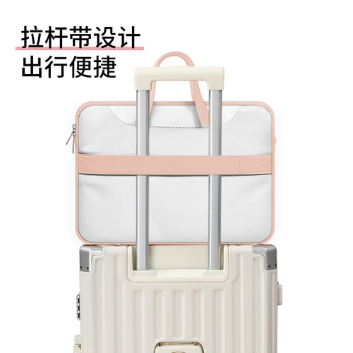 SUYA苏雅可爱笔记本电脑包手提女士适用华为matebook14寸苹果macbookneo13保护套联想小新pro16高级防震防水 - 图2