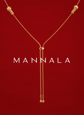 MANNALA丨925纯银蛇骨抽拉项链极简通勤百搭小众毛衣链 Q0183