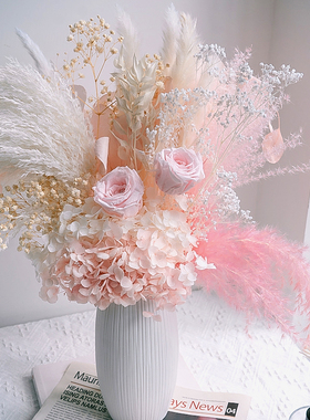 永生绣球装饰摆件网红摄影干花