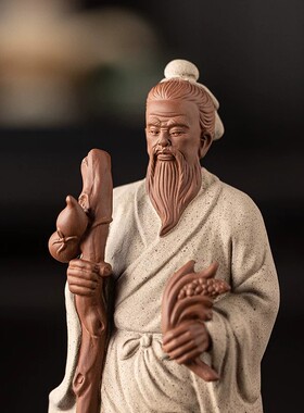 中式陶瓷华佗四大名医桌面摆件