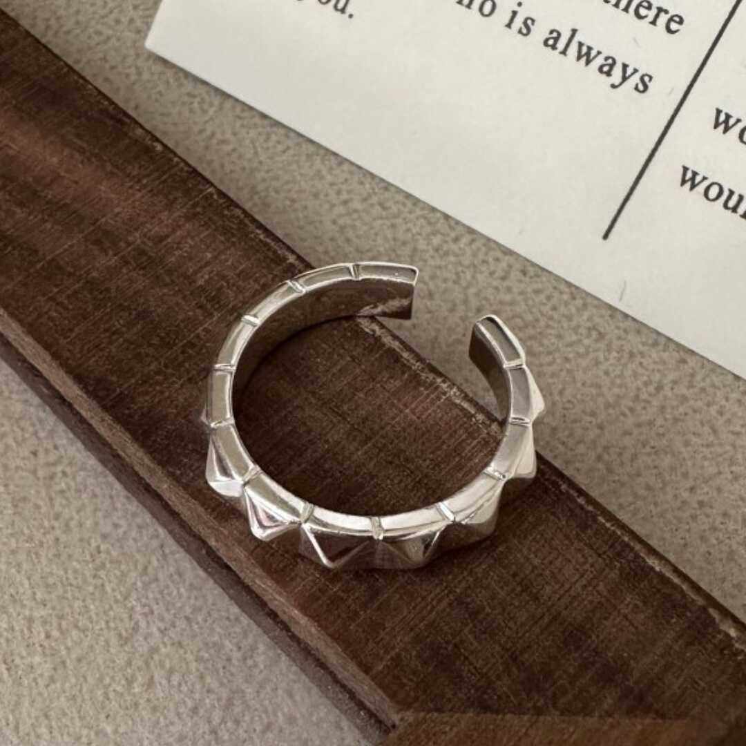 S925纯银莫比乌斯环戒指男女情侣一对食指戒尾戒情人节礼物送女友