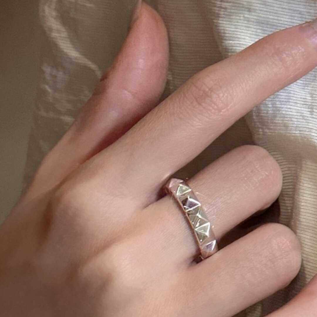 S925纯银莫比乌斯环戒指男女情侣一对食指戒尾戒情人节礼物送女友