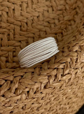 925纯银戒指女超多层ins风指环潮