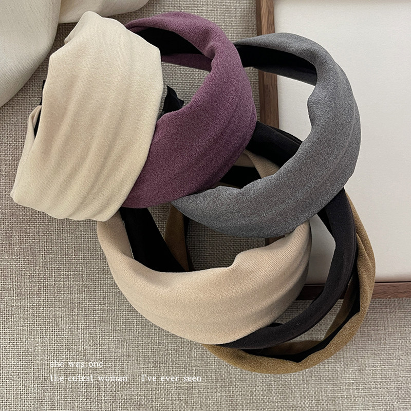 秋冬绒面宽边高颅顶发箍女款洗脸发卡头箍百搭发捆头窟时尚发饰品,淘宝优惠券,粉丝福利购,淘宝优惠卷