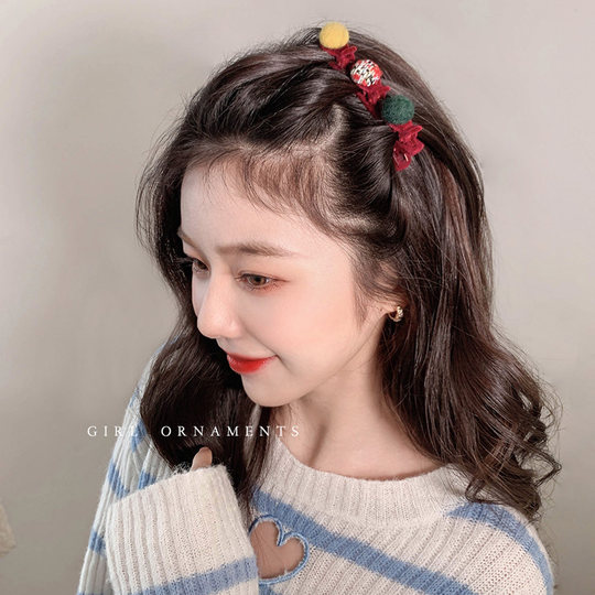 Small fragrant style hair braiding artifact flocking hairpin
