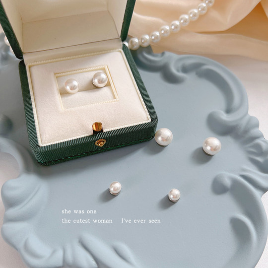 Magnetic ear clip women's light luxury high-end non-pierced earrings