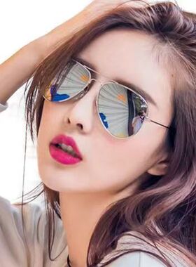 墨镜男女通用圆脸长脸大脸太阳镜防嗮骑行休闲眼镜