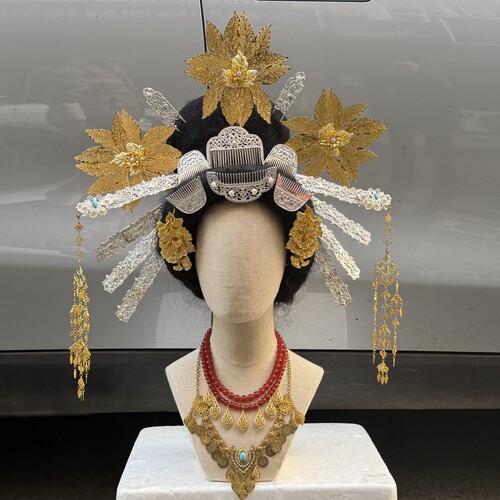 【霜翎阁】敦煌汉服壁画供养人复原全套装配饰品晚唐风｛三娘子｝ - 图1