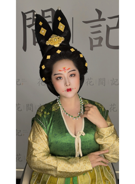 【霜翎阁】武周菱形钗簪璎珞项链百搭汉服唐风配饰品套装｛熠熠｝