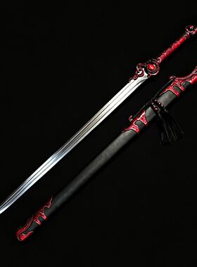 【玄霄剑】一体锻打高锰钢龙泉户外收藏摆件冷兵器工艺品未开刃