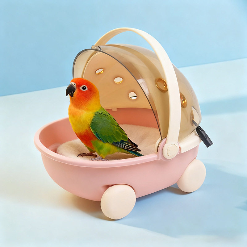 憨憨乐USB加热恒温鸟类保温笼便携太空舱造型恒温鸟笼外带,淘宝优惠券,粉丝福利购,淘宝优惠卷