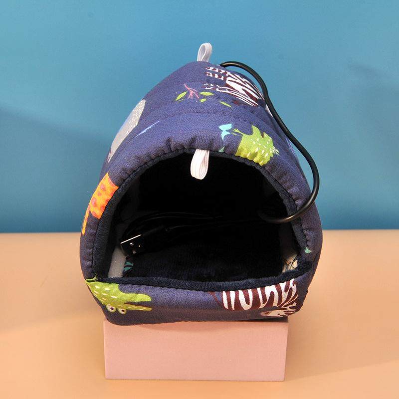 仓鼠窝加热保暖棉窝萌宠加绒加厚冬天小宠睡床可挂笼鹦鹉仓鼠用品,淘宝优惠券,粉丝福利购,淘宝优惠卷