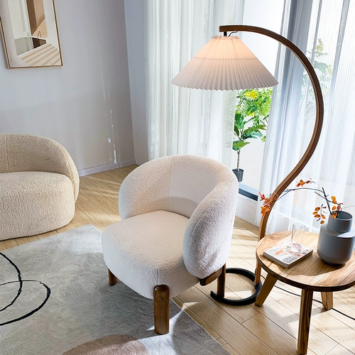 Дизайнерский белый современный диван из натурального дерева для отдыха, популярно в интернете, овечка