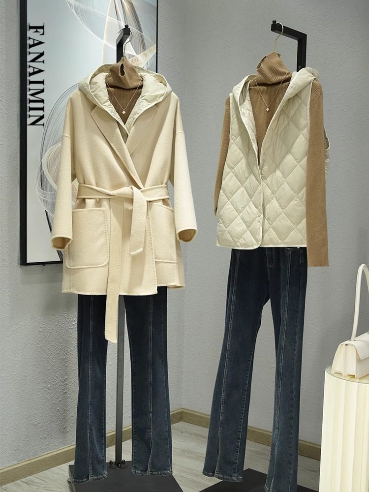 清仓捡漏~连帽羽绒棉马甲女短款轻薄内胆小个子打底背心内搭马夹,淘宝优惠券,粉丝福利购,淘宝优惠卷