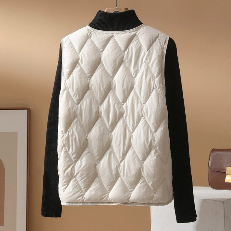 2025年秋冬季轻薄棉服马甲女短款时尚内搭背心内胆小个子夹棉外套,淘宝优惠券,粉丝福利购,淘宝优惠卷