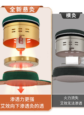 红杏林艾灸盒随身灸家用膝盖热敷护具膝关节专用艾炙器具大全无烟
