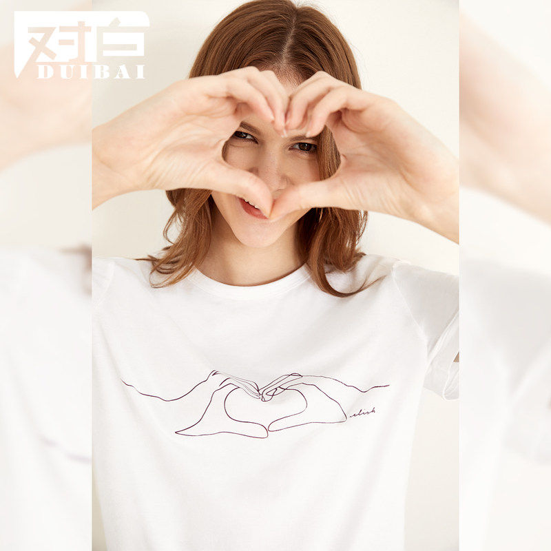 【99元3件库存有限售完不补】白t恤 对白T恤