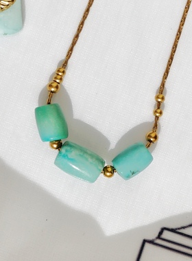 潘神孤品绿松石系列项链天然石保色