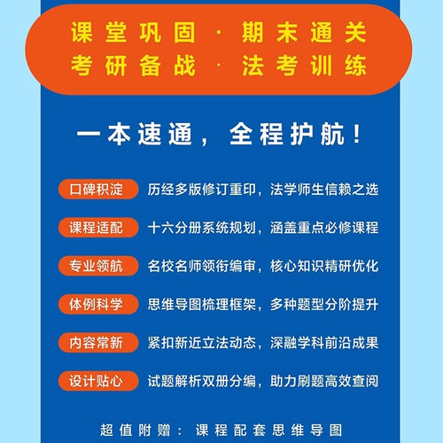 科目任选 2025新版民法刑法宪法法理学民事刑事行政诉讼商法经济法知识产权法国际法配套测试 第十二版12版 法学本科考研练习题集 - 图0