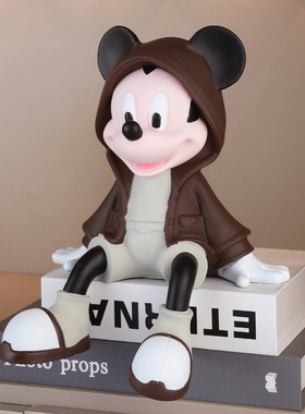 中古风米奇电视柜装饰摆件