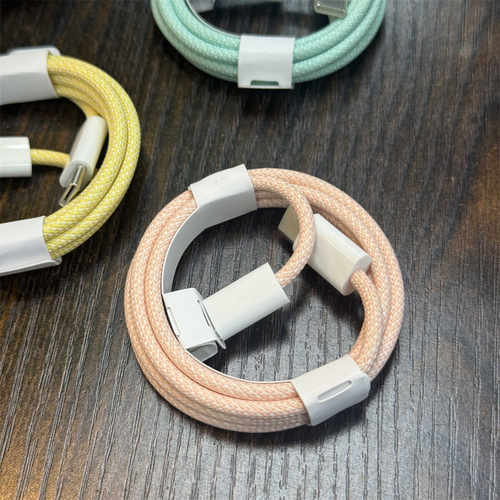 适用于苹果iMacPD快充12彩色13编织线14/15系列20W手机充电数据线 - 图0