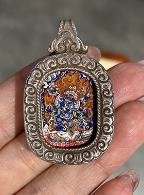 布本藏地手绘民族风饰品黑六臂