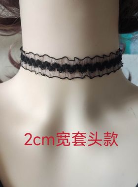 蕾丝花边珍珠项链女锁骨链2025新款爆款高级感颈链配饰