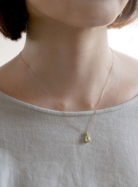 葡萄石橄榄石纯银耳钉项链手链