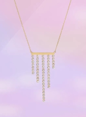 枝形吊灯王星越同款纯银情侣项链