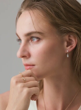 月桂树叶藤蔓纯银戒指