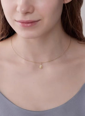 兔子星辰月亮宝石纯银吊坠项链