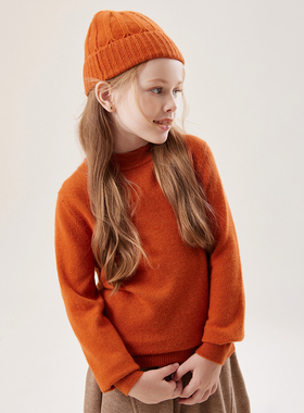 山羊绒七针3股加厚帽子