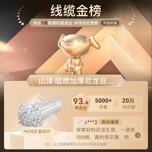 山泽自锁式尼龙扎带小号扎带大号电脑绑带园艺理线带捆扎束线绑带 - 图0