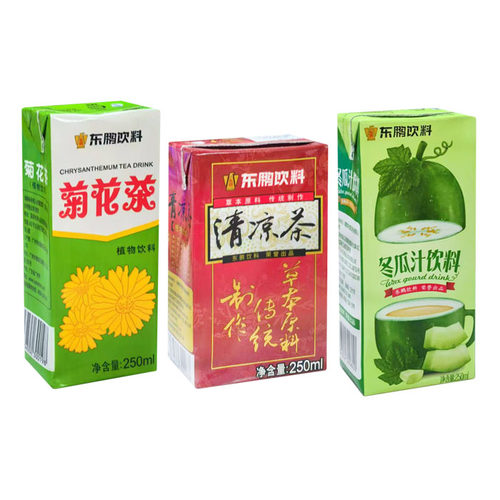 东鹏菊花茶植物饮料250ml/24盒整箱装冬瓜茶夏季清凉茶广东包邮 - 图0