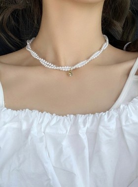 高级感珍珠项链女2023新款潮